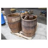 WOODEN BARRELS W/ CONTENTS
