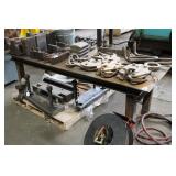 80" X 30" X 25" METAL INDUSTRIAL TABLE
