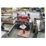 DAYTON DUAL PEDESTAL GRINDER W/ EYE SHIELDS