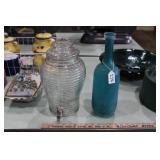 GLASS BOTTLE & DRINK DISPENSER