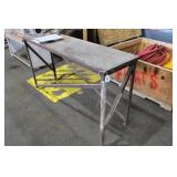 60" X 17" X 30" STEEL TABLE