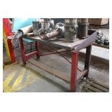 STEEL WORK TABLE 60" X 30" X 36"