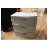 STERILITE 3 DRAWER 18GAL. STORAGE CABINET
