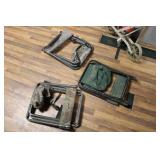 THREE HUNTING STOOLS