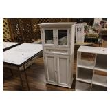 WHITE CABINET  25" X 14" X 52 1/2"
