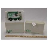 TWO FULLER BRUSH LOCKING COINBANKS