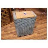 ANTIQUE 17" X 24" WOVEN HAMPER