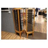 TWO ROTATING DISPLAYS 15" X 15" X 57"