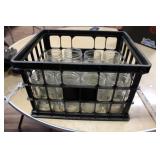 CRATE OF CANNING JARS