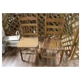 TWO WOODEN CHAIRS