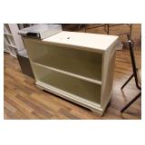 WHITE BOOK CASE 43" X 14" X 33"