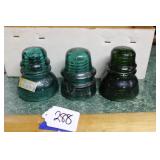 THREE BROOKEFIELD INSULATORS