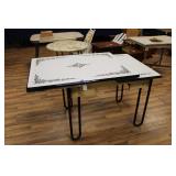 FOLDING ENAMEL TABLE
