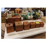 VTG EAGLE & STARS BREAD BOX & CANISTER SET