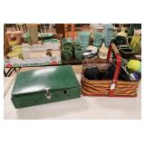 COLEMAN STOVE, VINTAGE FOLDING BASKET & MORE