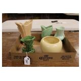 FIVE PIECES OF USA POTTERY