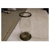 SOLID BRASS HURRICANE CANDLE 13' TALL