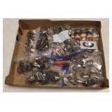 FLAT OF VINTAGE FUSES AND CASTERS