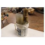 BUCKET OF VINYL FLOOR MATS