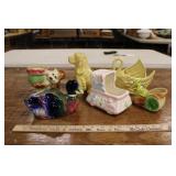 CERAMIC FIGURINE PLANTERS