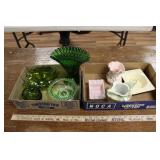 GREEN GLASS & OTHER CERAMICS