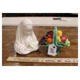 ROYAL WINDSOR PLANTER & CERAMIC FRUIT BASKET