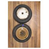 (2) WHEELBARROW TIRES AND RIMS