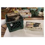 CRATE OF CORDED POWER TOOLS