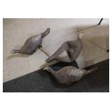 THREE TURKEY DECOYS