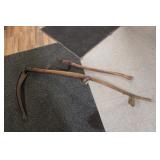 ANTIQUE SCYTHE & CORN KNIFE