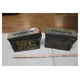 (2) EMPTY AMMO CANS
