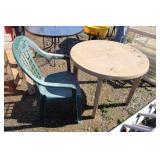 PLASTIC TABLE & CHAIR