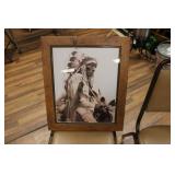 FRAMED INDIAN PRINT 19.5' X 23.5'