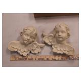CHERUB CHALKWARE WALL HANGERS