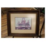 1984 NITA SHOWERS FRAMED PRINT 25' X 21'