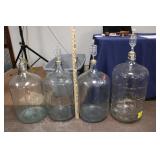 (4) CARBOYS W/ BUBBLERS