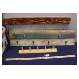 COOL WOODEN COAT RACK & OTHER SMALL RACK