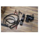 JUMPER CABLES, HITCH & AIR COMPRESSOR