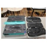 FIVE LOGITECH KEYBOARDS