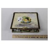 CIGAR BOX W/ VINTAGE VIEWERS & GLOBES