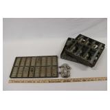 ANTIQUE CAST METAL CANDY MOLDS