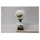 HEDCO GWTW MILK GLASS PARLOR LAMP