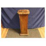 WOODEN PEDESTAL PLANT STAND