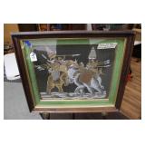 THAI SILK SCREEN "MUGHAL" ARTWORK (FABRIC)