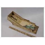 HAND MADE WOODEN SKI-BALL GAME