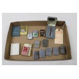 ASSORTMENT OF ZIPPO LIGHTERS & VISITOR TAG