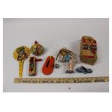 VINTAGE TIN LITHO TOYS & BOB-A-LOOP