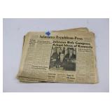 KENNEDY ASSASSINATION NEWSPAPERS