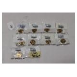 (10) UNCIRCULATED SACAGAWEA DOLLARS