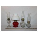 (4) OIL LAMPS